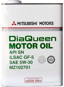 Моторное масло MITSUBISHI MZ102701 DiaQueen 5w30 SN/GF-5 4л