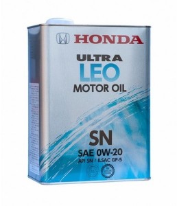 Моторное масло Honda Ultra LEO SN/GF-5 0W-20 4л