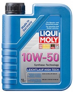 Моторное масло Liqui Moly 9081 Leichtlauf High Tech 10W-50 1л