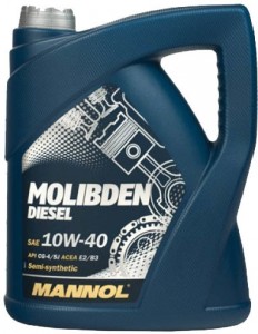 Моторное масло Mannol Molibden Diezel 10W-40 5л п/синт