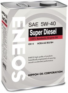 Моторное масло Eneos Super Diesel 5W40 CH-4 4л