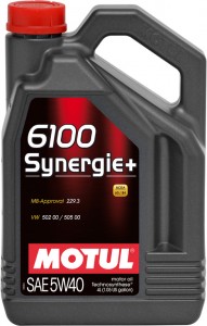 Моторное масло Motul 6100 Synergie+ 10W40 4л