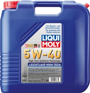 Моторное масло Liqui Moly 3867 Leichtlauf High Tech 5W-40 20л