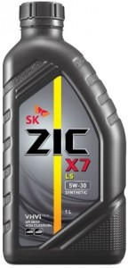 Моторное масло ZIC X7 LS 5W-30 1л