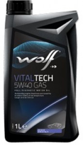 Моторное масло Wolf Vitaltech 5W40 Gas 1л