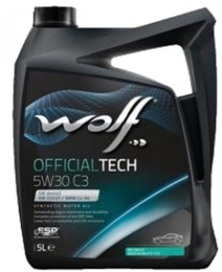 Моторное масло Wolf Officialtech 5W30 С3 5л