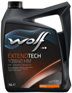 Моторное масло Wolf Extendtech 10W40 HM 4л