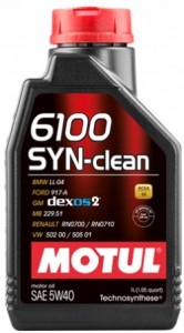 Моторное масло Motul 6100 SYN-clean 5w40 1 л