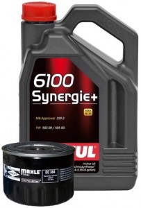 Моторное масло Motul 6100 Synergie Plus 5W40 4л+Knecht Mahle ОС 384