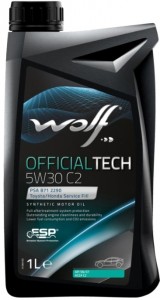 Моторное масло Wolf Officialtech 5W30 С2 1л