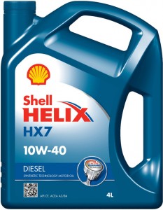 Моторное масло Shell Hellix Diesel HX7 10W-40 4л
