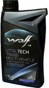 Трансмиссионное масло Wolf Vitaltech 75w80 Multi Vehicle 1л