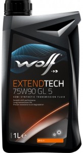 Трансмиссионное масло Wolf Extendtech 75W90 GL 5 1л