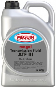 Трансмиссионное масло Meguin 6477 Megol Transmission Fluid ATF III 5л