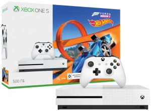 Приставка Microsoft Xbox One S 500 ГБ + Forza Horizon 3 + DLC (ZQ9-00212)
