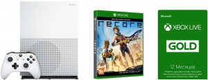 Приставка Microsoft Xbox One S 500 ГБ + Recore + Xbox LIVE: GOLD карта подписки 12 месяцев