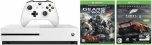 Приставка Microsoft Xbox One S 500 ГБ + Gears of war 4 + Forza 5 GOTY