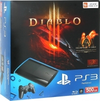 Приставка Sony Playstation 3 Super Slim 500Gb + Diablo 3