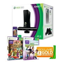 Приставка Microsoft Xbox 360 S 4 Gb + Kinect Adventures + Kinect Sports + 3M XboxLive