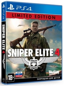 Игра для Sony PlayStation 4 Rebellion Sniper Elite 4. Limited Edition.