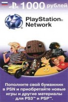 Игра для Sony PlayStation Sony Playstation Network Card 1000 рублей