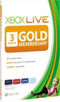 Карта подписки Microsoft Xbox LIVE: GOLD 3 месяца