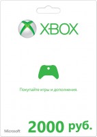 Карта подписки Microsoft Xbox LIVE: 2000 рублей