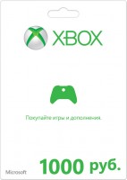Карта подписки Microsoft Xbox LIVE: 1000 рублей
