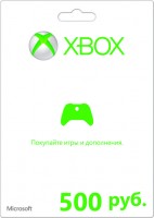 Карта подписки Microsoft Xbox LIVE: 500 рублей
