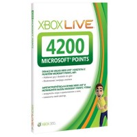 Карта подписки Microsoft Xbox LIVE 4200 Microsoft Points