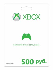 Карта подписки Microsoft K4W-03073 Xbox LIVE на 500 рублей