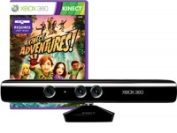 Комплект аксессуаров Microsoft Xbox 360 Kinect Sensor + Игра Kinect Adventures
