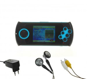 Портативная игровая приставка Sega Genesis Gopher Wireless Blue + 370 игр