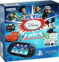 Портативная игровая приставка Sony PlayStation Vita Slim 3G/WiFi Black + PSN код активации Disney Mega Pack + Карта памяти 16