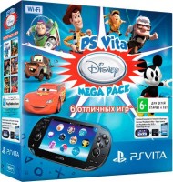 Портативная игровая приставка Sony PlayStation Vita Wi-Fi + Карта памяти 16Gb + PSN код активации Disney Mega Pack