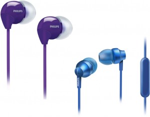 Проводные наушники Philips SHE3855+SHE3590 Blue violet