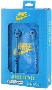 Проводные наушники Nike A09S Blue