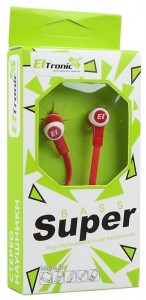 Проводные наушники Eltronic 4416 Super Bass Red