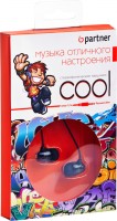 Проводные наушники Partner Cool Black ПР028616