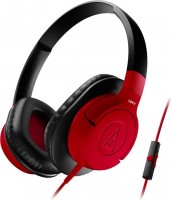 Проводные наушники Audio-Technica ATH-AX1iS Red