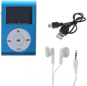 Flash MP3-плеер Perfeo Music Clip Titanium Display Blue