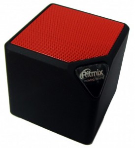 Портативная моно акустика Ritmix SP-140B Black red