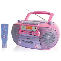 CD/кассетная магнитола BBK BX111UC Violet pink