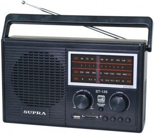Переносной радиоприемник Supra ST-126 Black