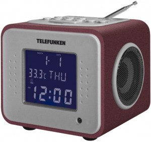 Радиобудильник Telefunken TF-1575U Bordo