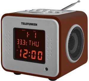 Радиобудильник Telefunken TF-1575U Dark wood