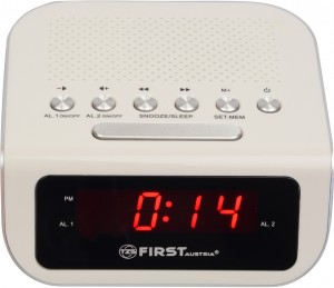 Радиобудильник First 2406-1 White