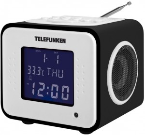 Радиобудильник Telefunken TF-1575U Black wood
