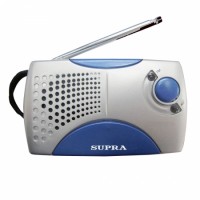 Переносной радиоприемник Supra ST-113 silver/blue
