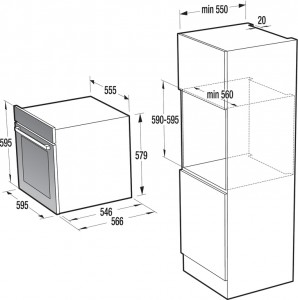 Электрический духовой шкаф Gorenje GO516X